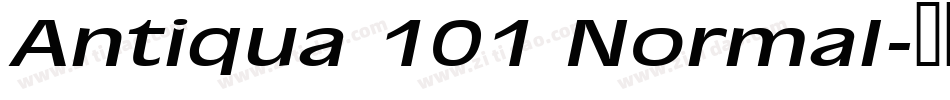 Antiqua 101 Normal字体转换
